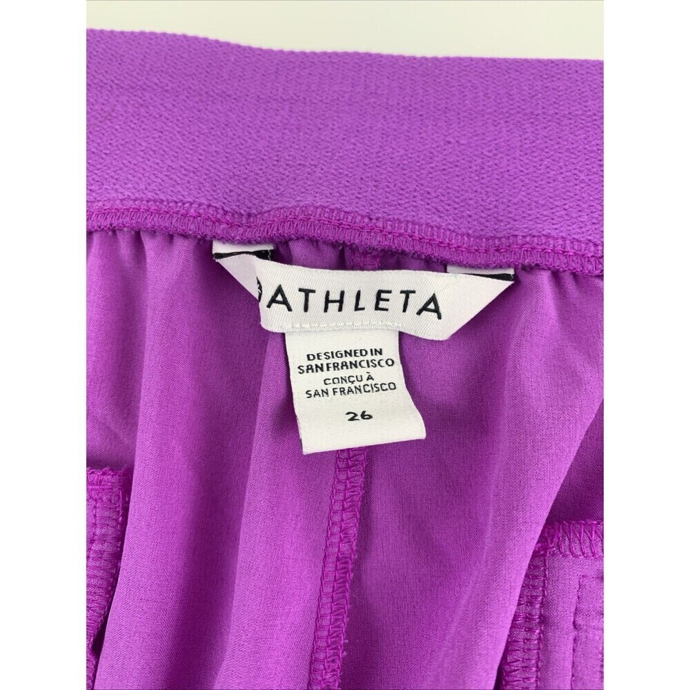 Athleta Brooklyn Heights Vienna Slim Pant Purple Pull On 882642 Womens Plus 26 - Picture 8 of 15